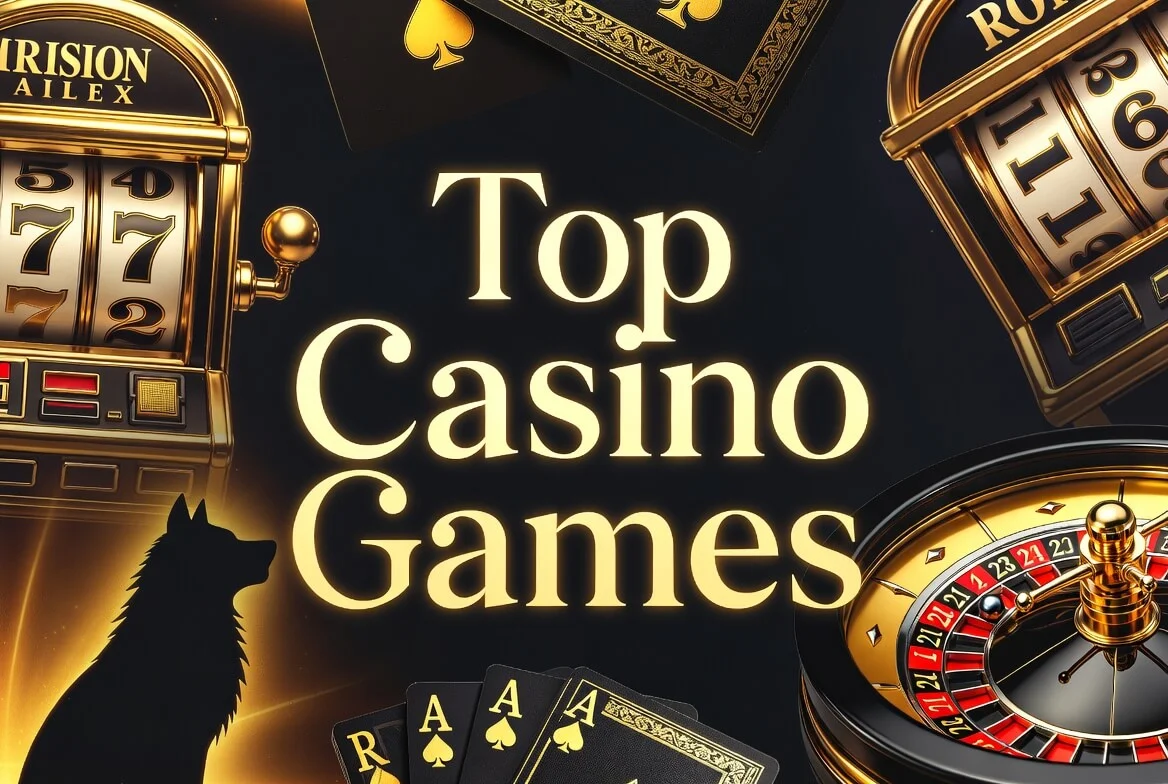 A grid of Wolf Winner online pokies including Wolf Saga alongside live dealer tables